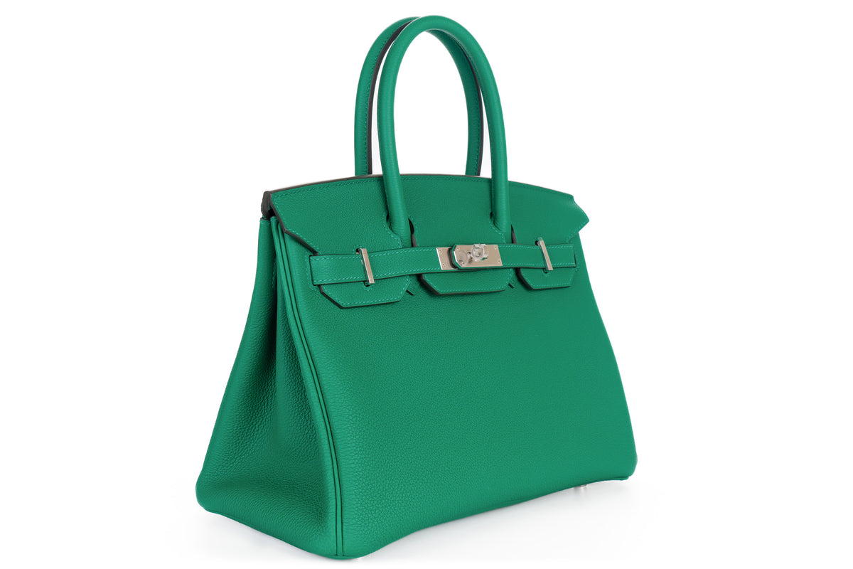 Hermès Birkin 30 Vert Vertigo Togo Palladium Hardware - view 2