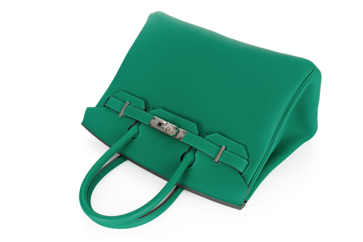 Hermès Birkin 30 Vert Vertigo Togo Palladium Hardware - view 8