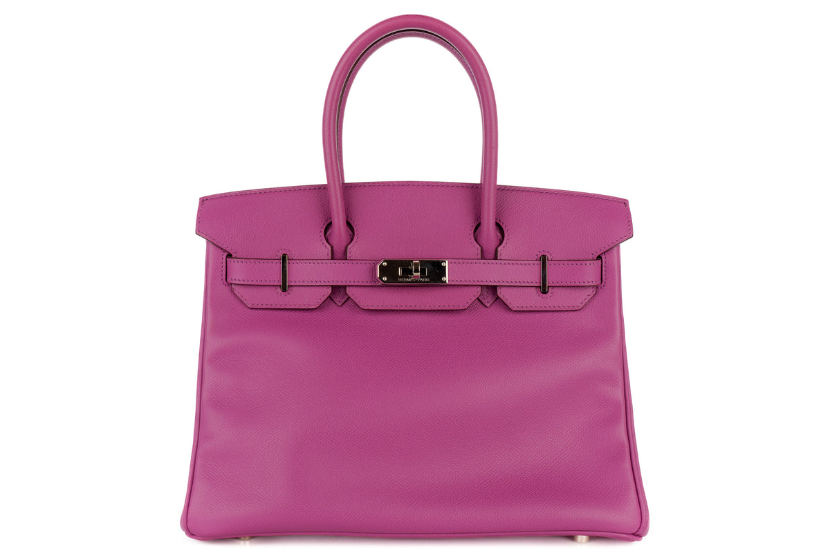 Hermès Birkin 30 Violet Courchevel Palladium Hardware - view 1