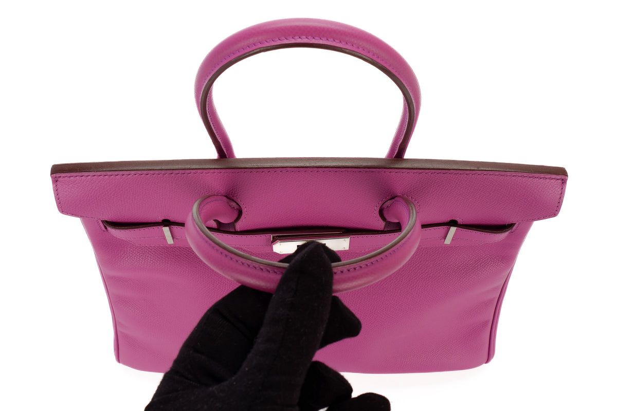 Hermès Birkin 30 Violet Courchevel Palladium Hardware - view 10