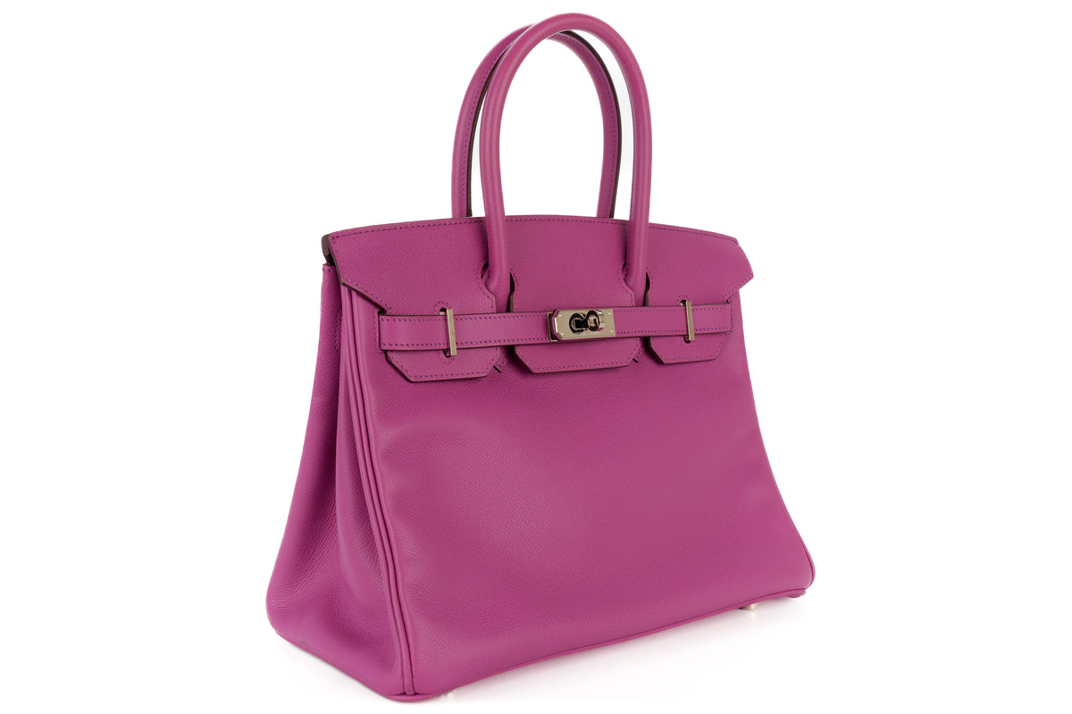 Hermès Birkin 30 Violet Courchevel Palladium Hardware - view 2