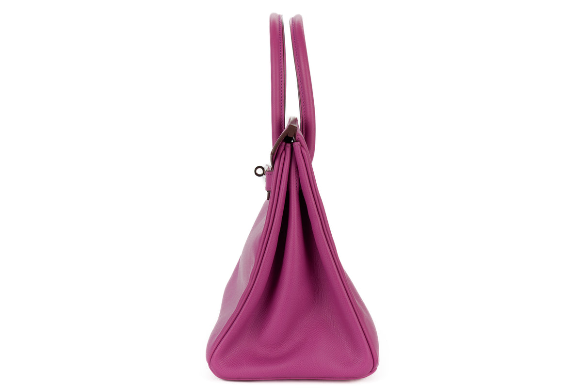 Hermès Birkin 30 Violet Courchevel Palladium Hardware - view 4