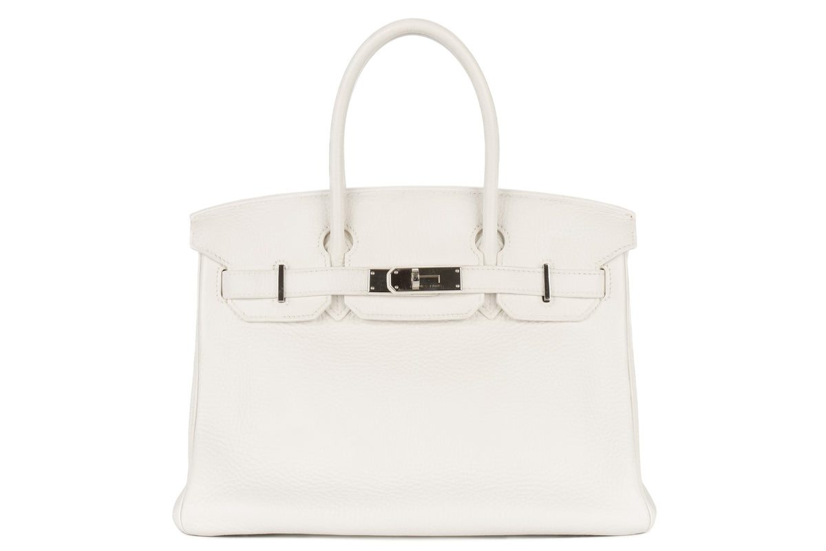 Hermès Birkin 30 White Clemence Palladium Hardware - view 1