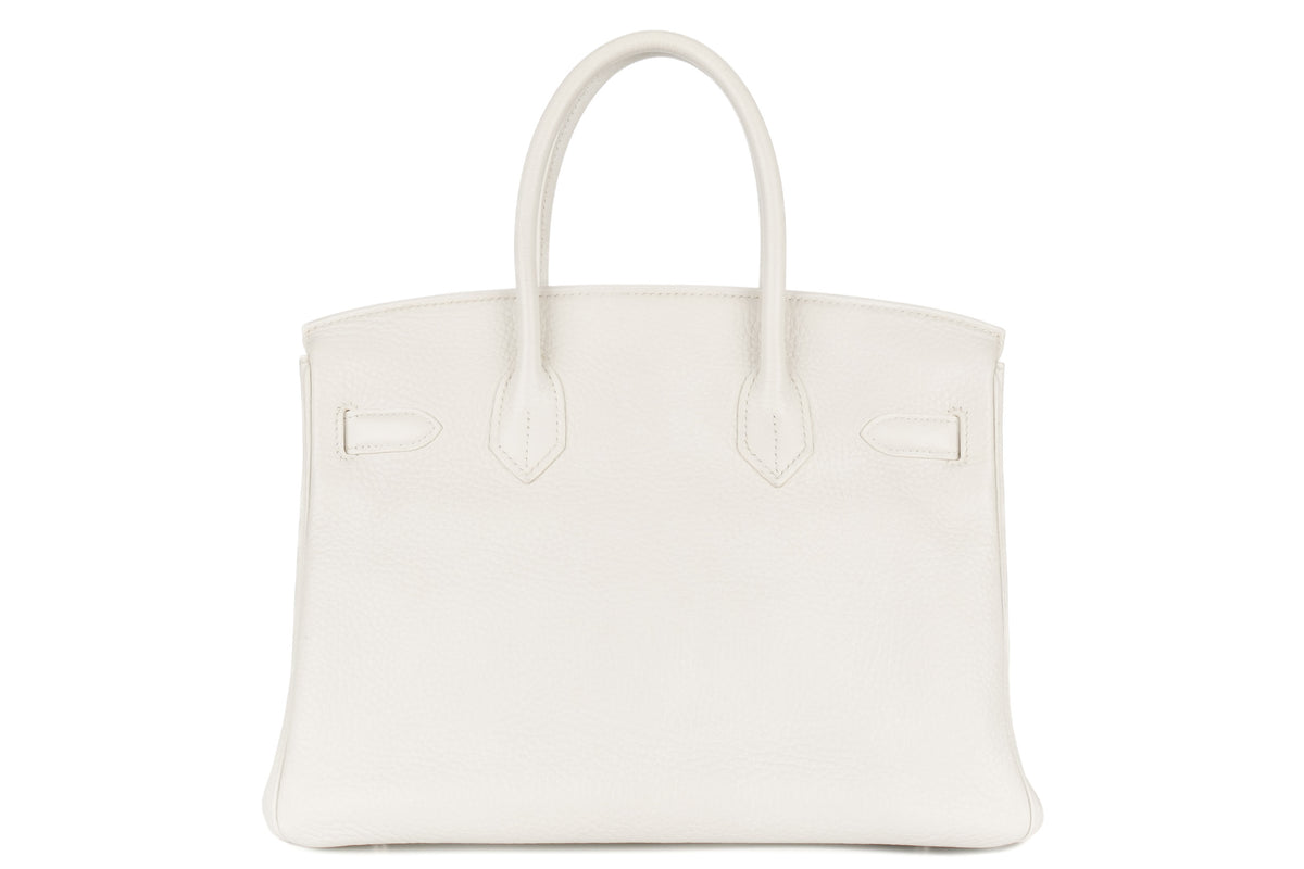 Hermès Birkin 30 White Clemence Palladium Hardware - view 3