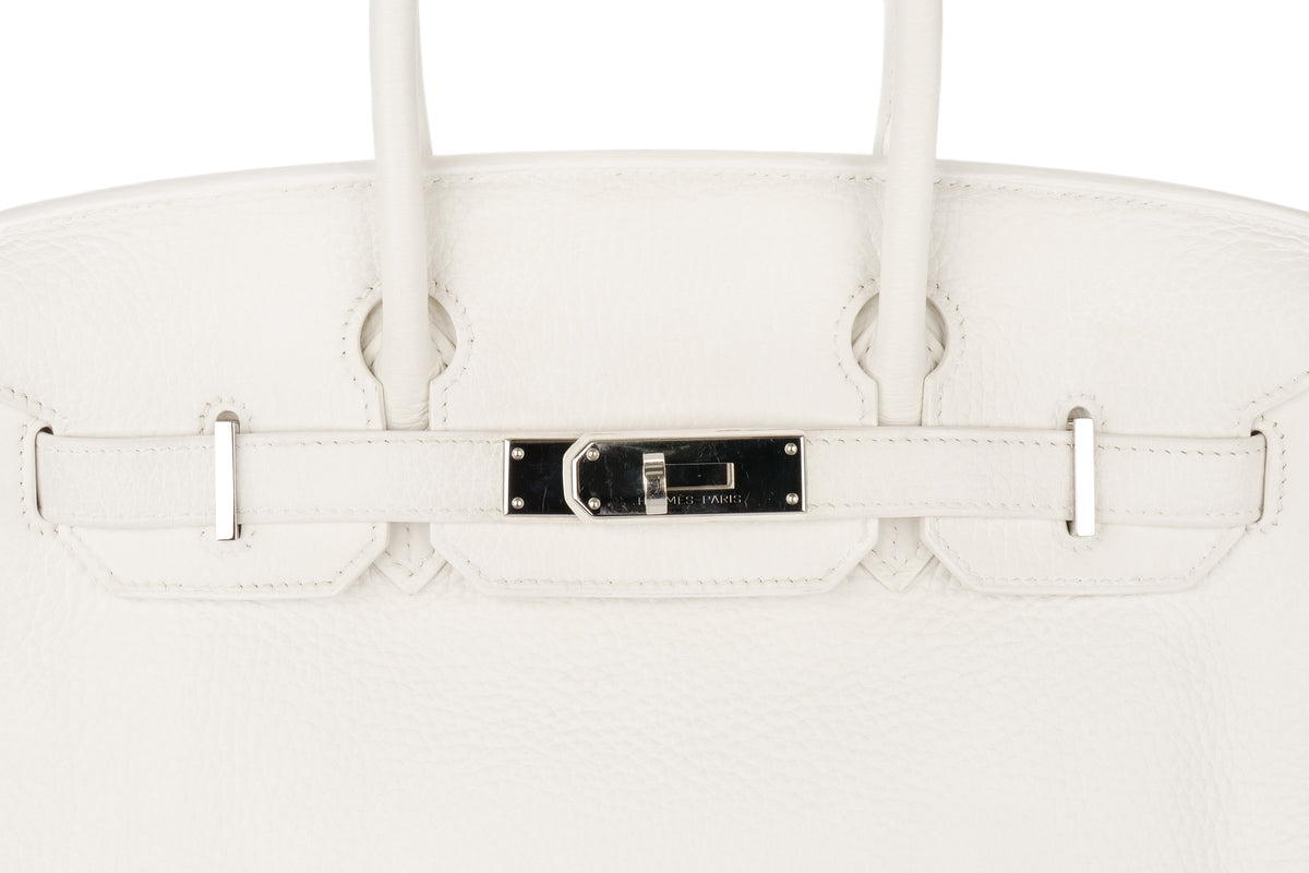 Hermès Birkin 30 White Clemence Palladium Hardware - view 7