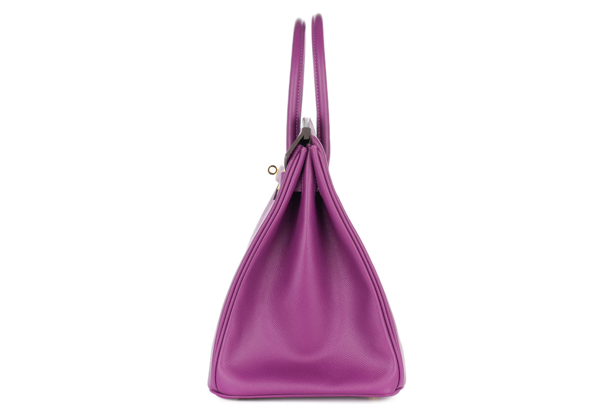 Hermès Birkin 35 Anemone Epsom Gold Hardware - view 4