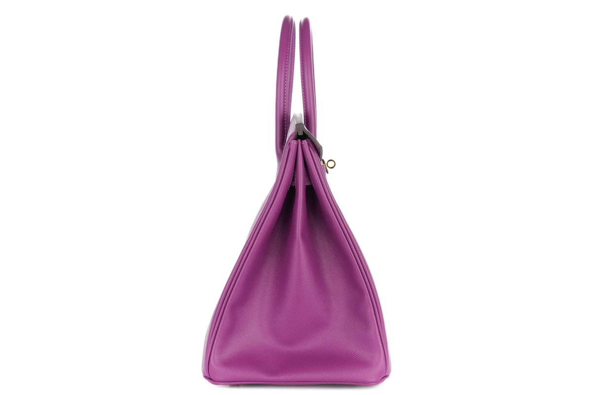 Hermès Birkin 35 Anemone Epsom Gold Hardware - view 5