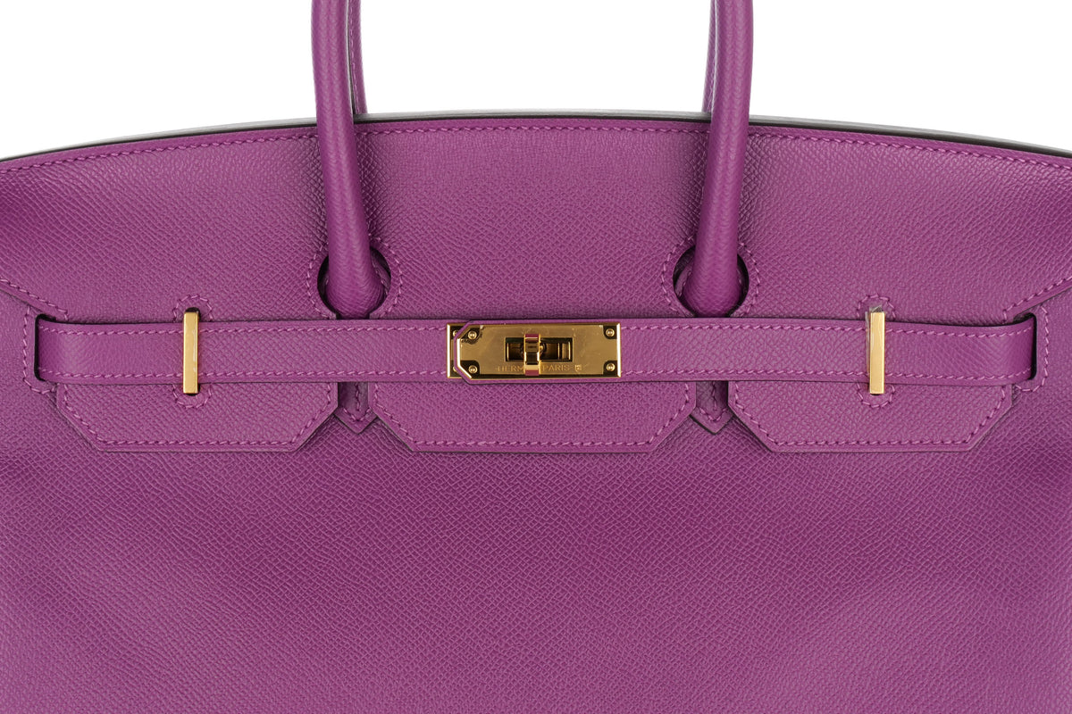 Hermès Birkin 35 Anemone Epsom Gold Hardware - view 7
