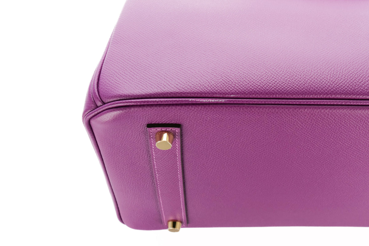 Hermès Birkin 35 Anemone Epsom Gold Hardware - view 9