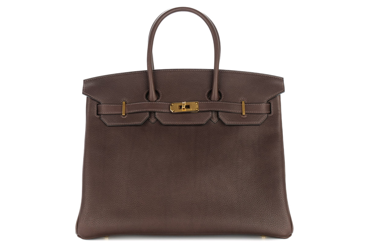 Hermès Birkin 35 Ebene Barenia Faubourg Gold Hardware - view 1