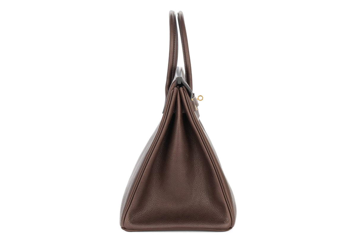 Hermès Birkin 35 Ebene Barenia Faubourg Gold Hardware - view 5