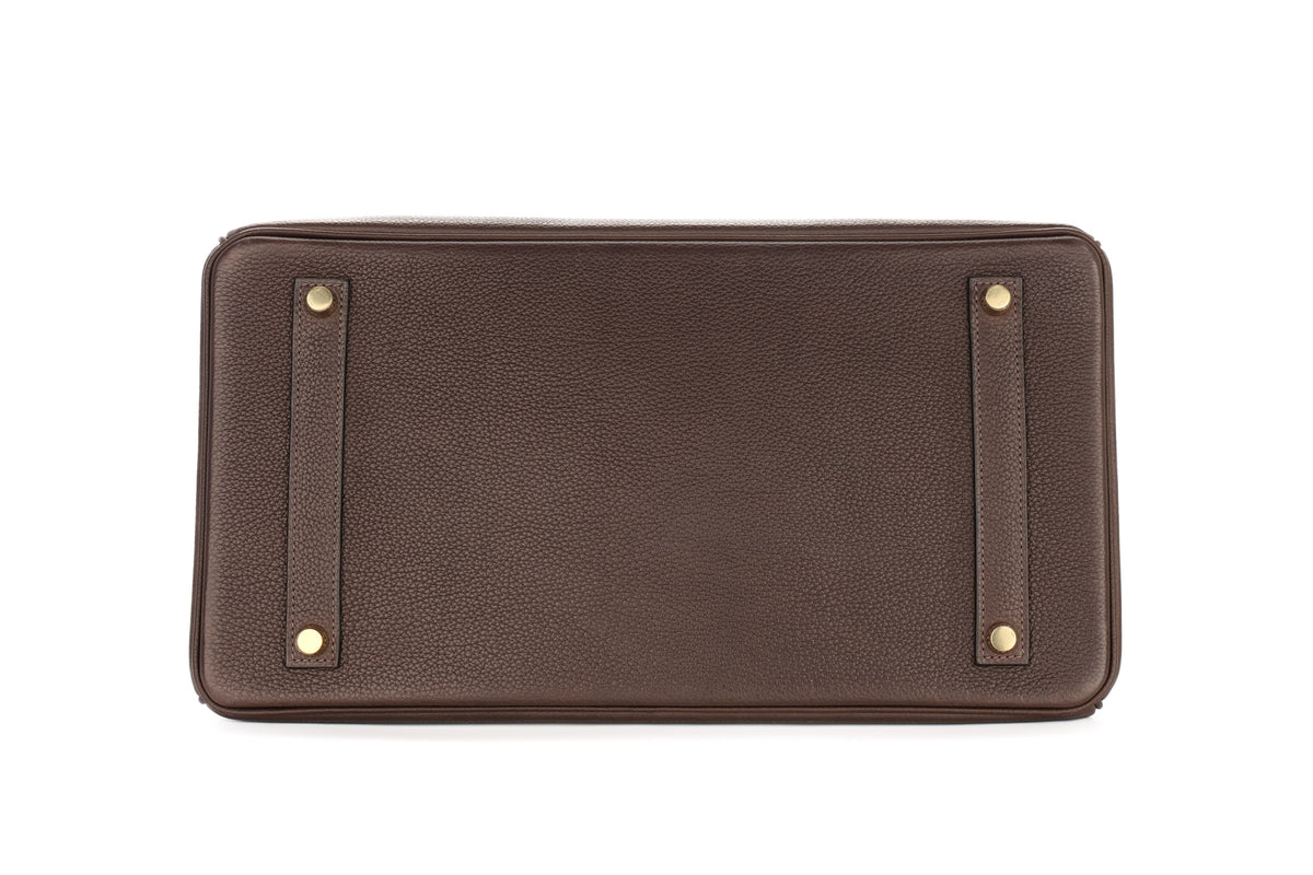 Hermès Birkin 35 Ebene Barenia Faubourg Gold Hardware - view 6