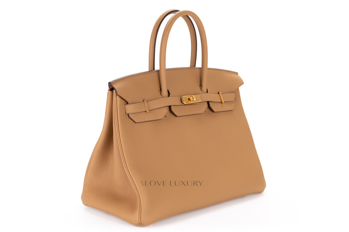 Hermès Birkin 35 Biscuit Togo Gold Hardware - view 3