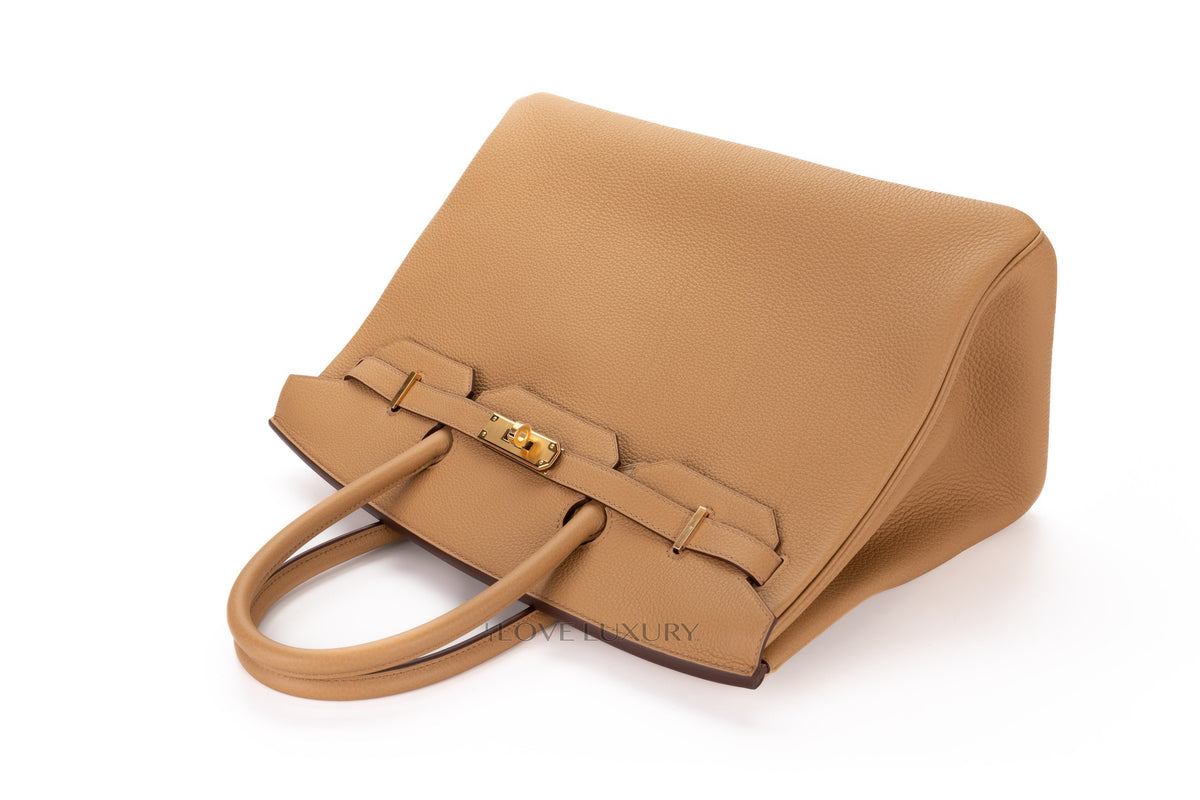 Hermès Birkin 35 Biscuit Togo Gold Hardware - view 2
