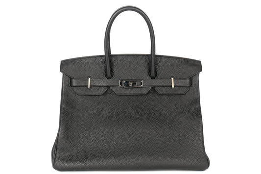 Hermès Birkin 35 Noir - Black Togo Palladium Hardware - view 1