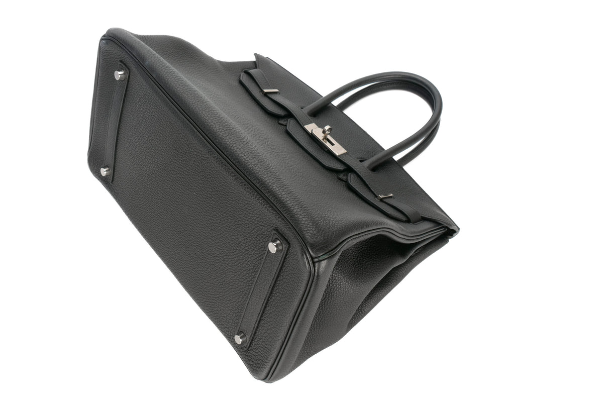 Hermès Birkin 35 Noir - Black Togo Palladium Hardware - view 10