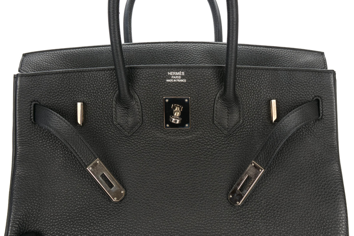 Hermès Birkin 35 Noir - Black Togo Palladium Hardware - view 13