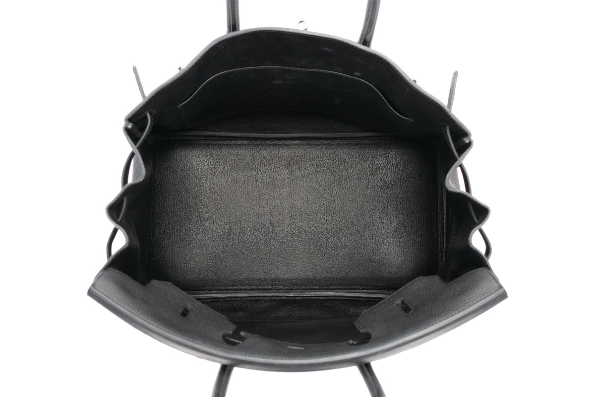 Hermès Birkin 35 Noir - Black Togo Palladium Hardware - view 14