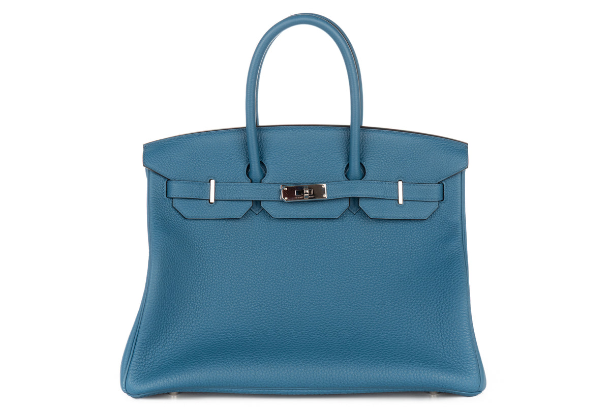 Hermès Birkin 35 Bleu Cobalt Togo Palladium Hardware - view 1