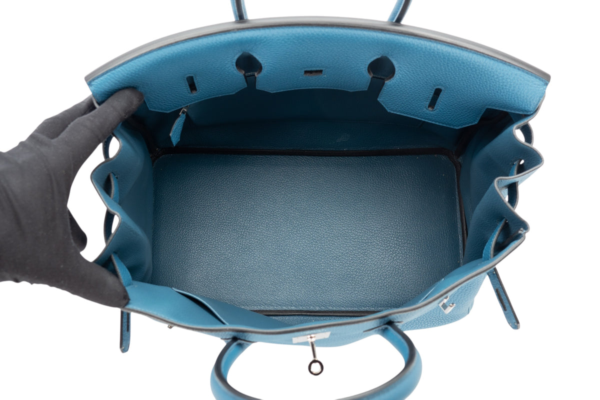 Hermès Birkin 35 Bleu Cobalt Togo Palladium Hardware - view 10