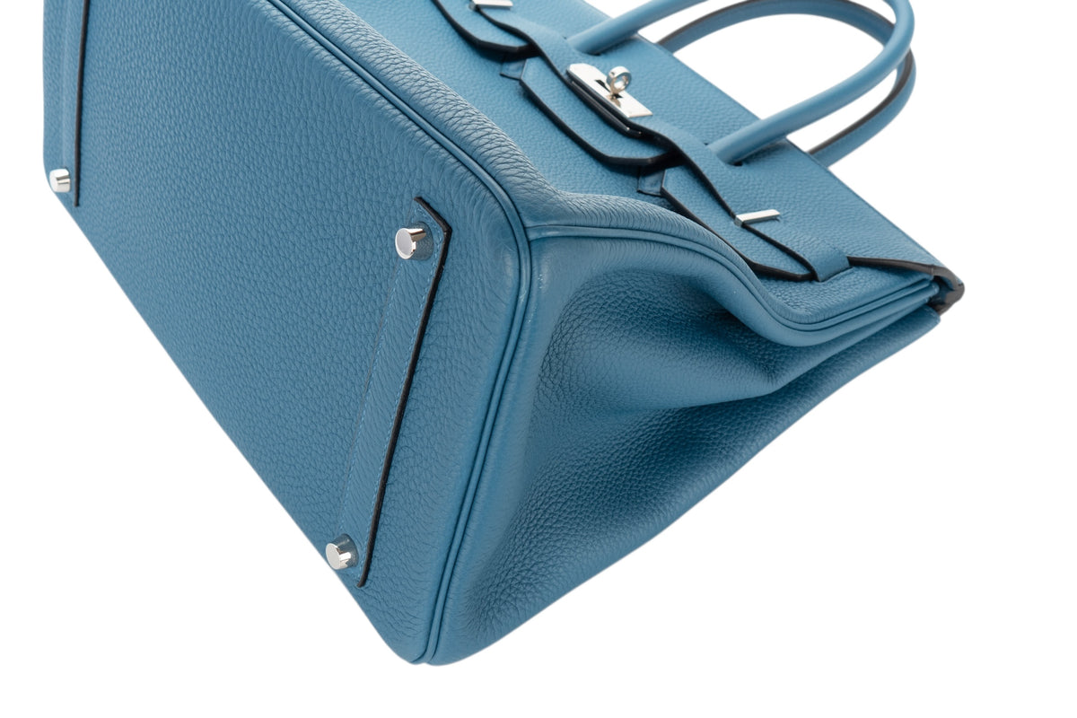 Hermès Birkin 35 Bleu Cobalt Togo Palladium Hardware - view 12