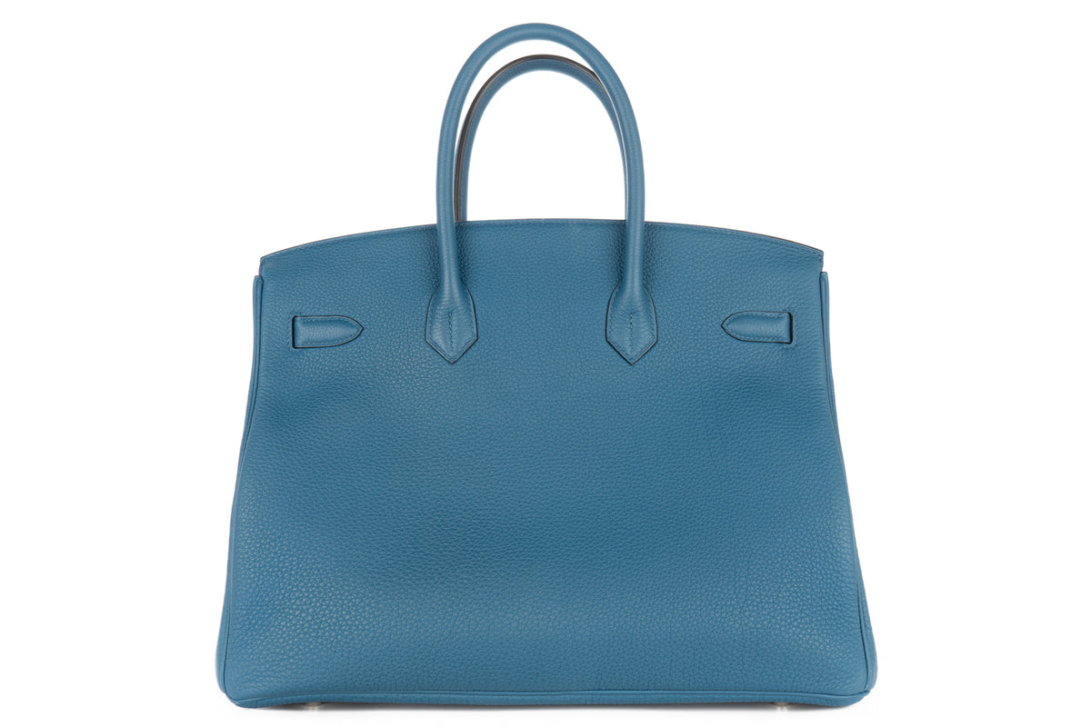 Hermès Birkin 35 Bleu Cobalt Togo Palladium Hardware - view 3
