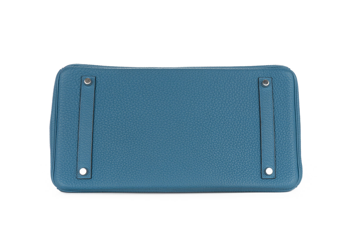 Hermès Birkin 35 Bleu Cobalt Togo Palladium Hardware - view 6