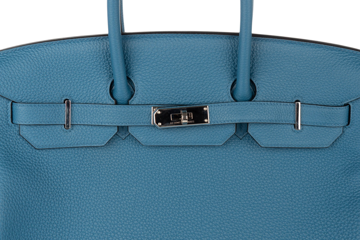 Hermès Birkin 35 Bleu Cobalt Togo Palladium Hardware - view 7