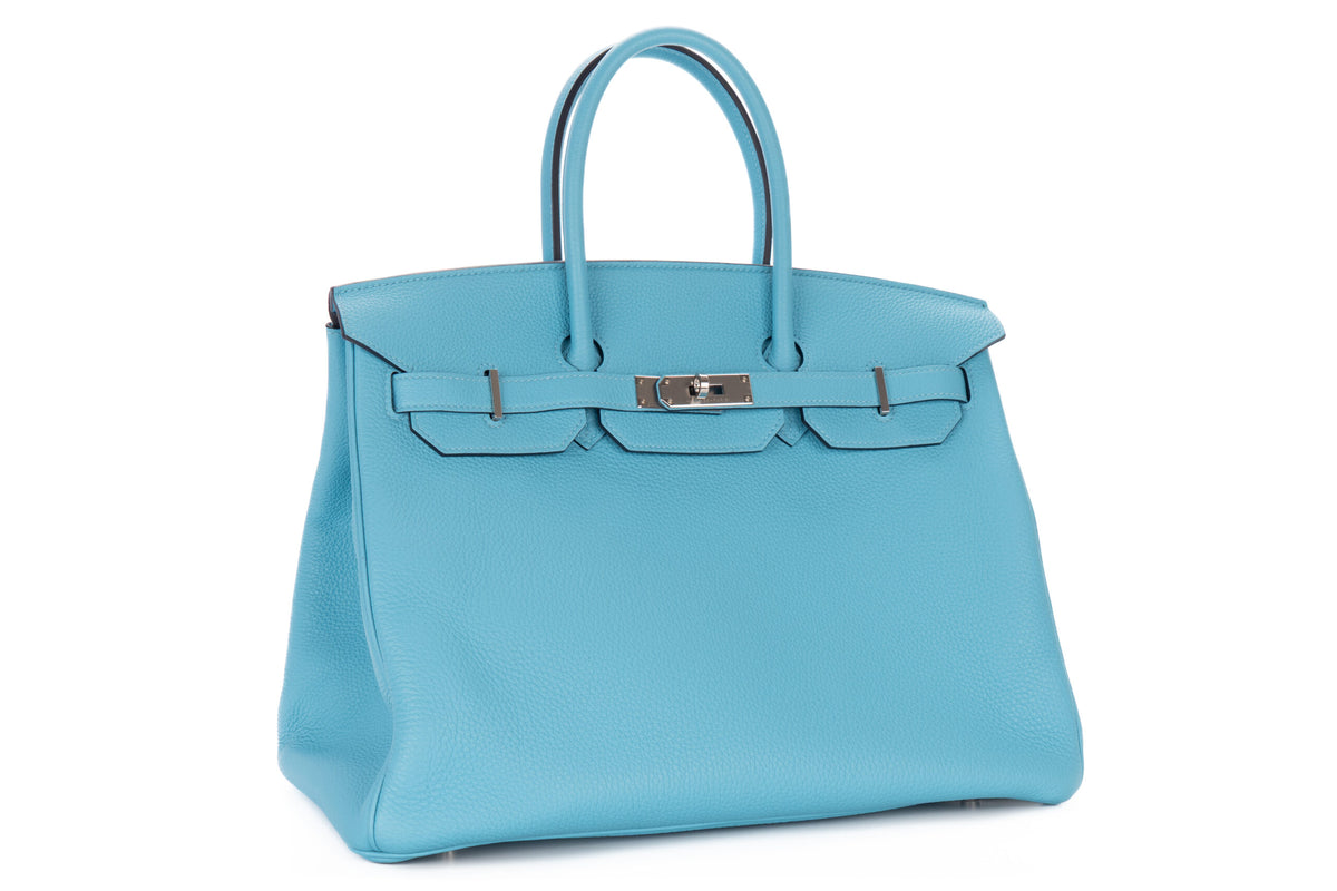 Hermès Birkin 35 Bleu De Nord Togo Palladium Hardware - view 2