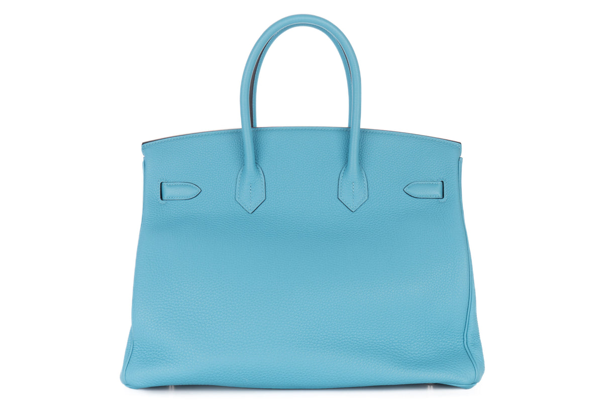 Hermès Birkin 35 Bleu De Nord Togo Palladium Hardware - view 3