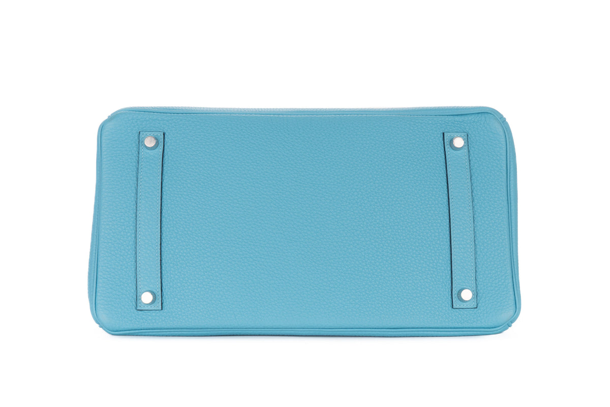 Hermès Birkin 35 Bleu De Nord Togo Palladium Hardware - view 6