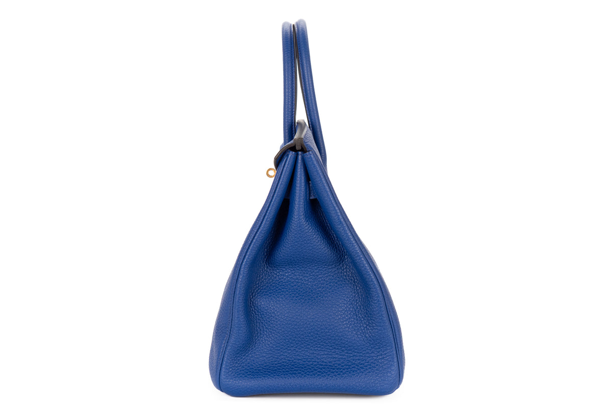 Hermès Birkin 35 Bleu Electric Togo Gold Hardware - view 4