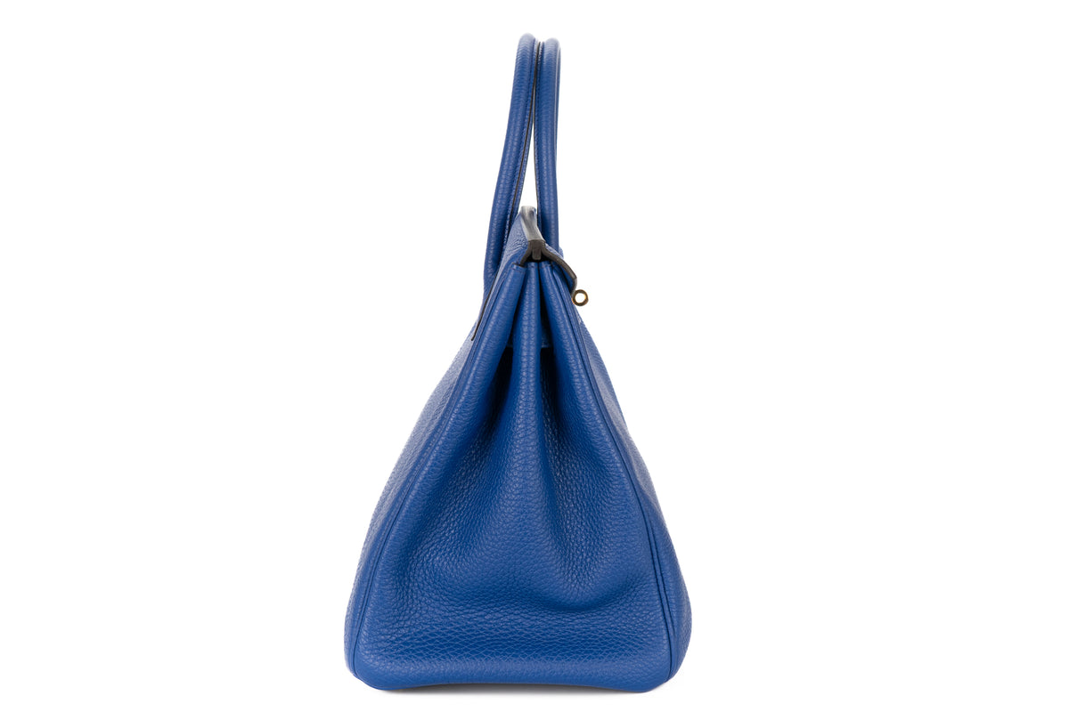 Hermès Birkin 35 Bleu Electric Togo Gold Hardware - view 5