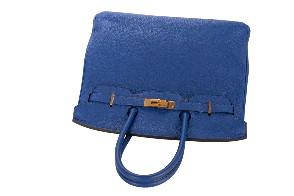 Hermès Birkin 35 Bleu Electric Togo Gold Hardware - view 8