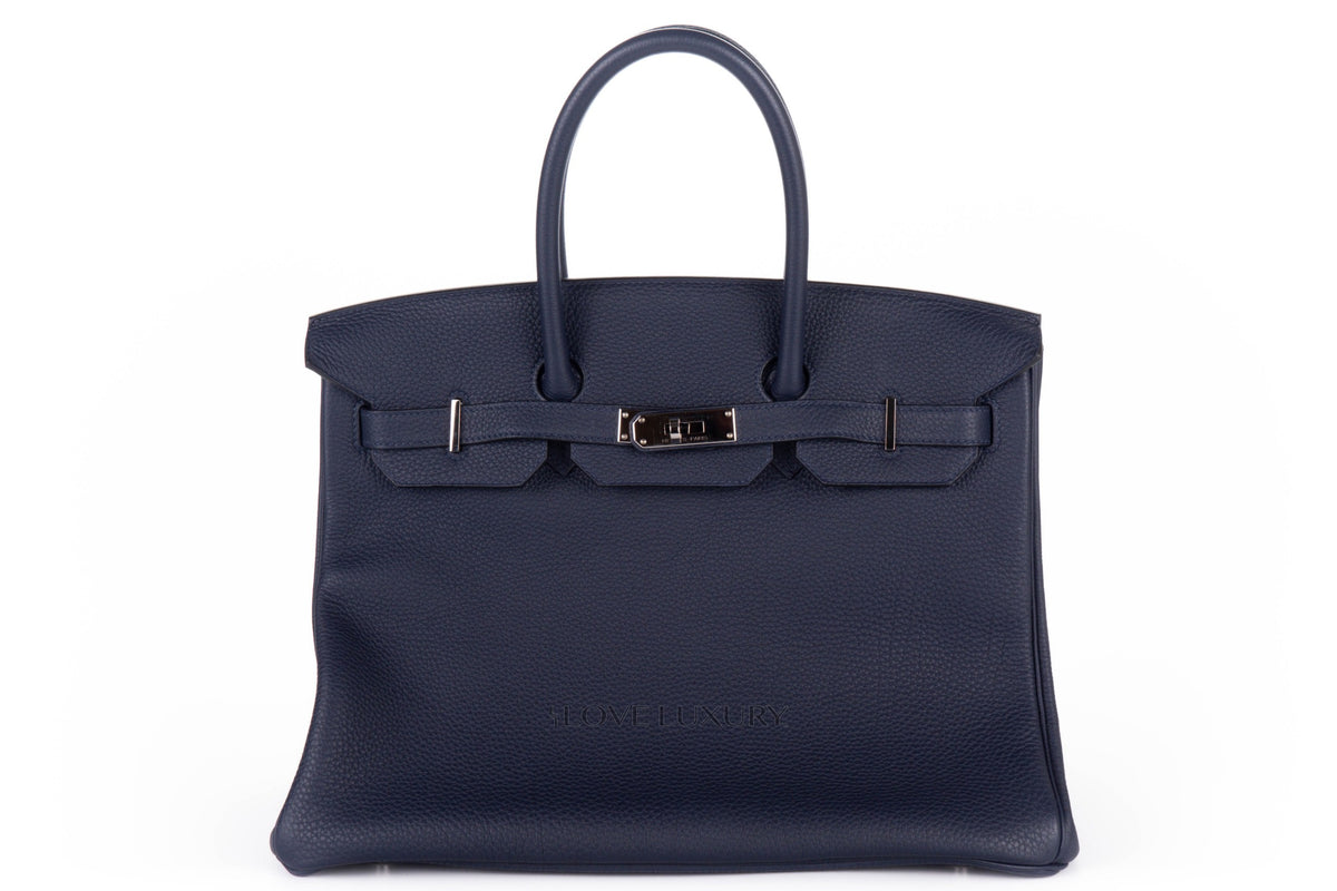Hermès Birkin 35 Bleu Indigo Togo Palladium Hardware - view 1
