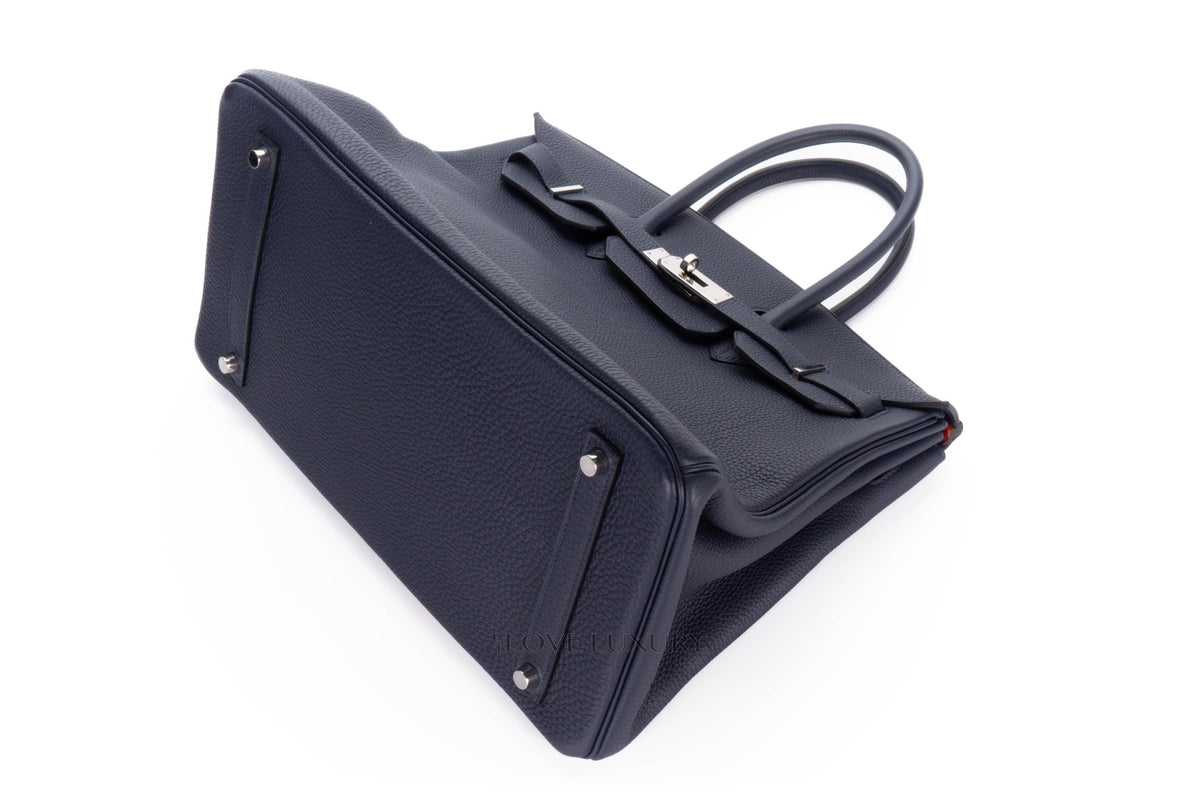 Hermès Birkin 35 Bleu Indigo Togo Palladium Hardware - view 13