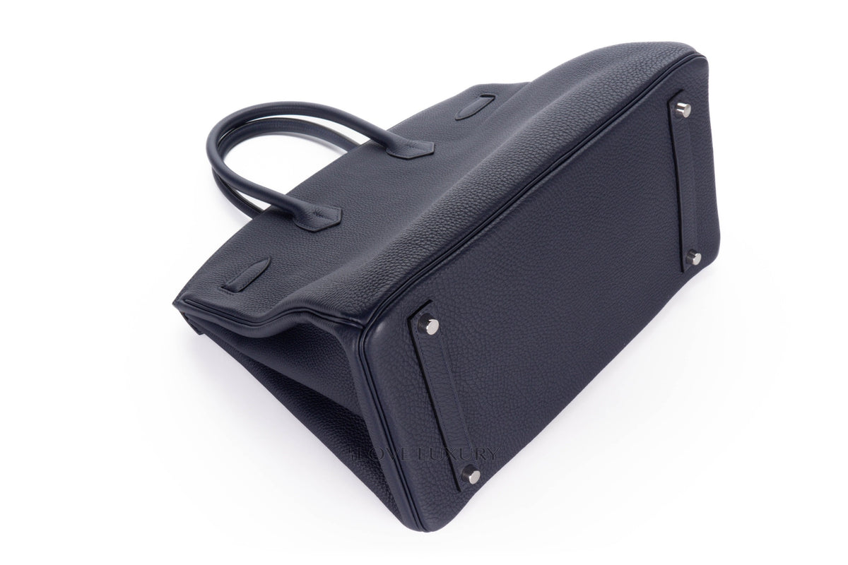 Hermès Birkin 35 Bleu Indigo Togo Palladium Hardware - view 14