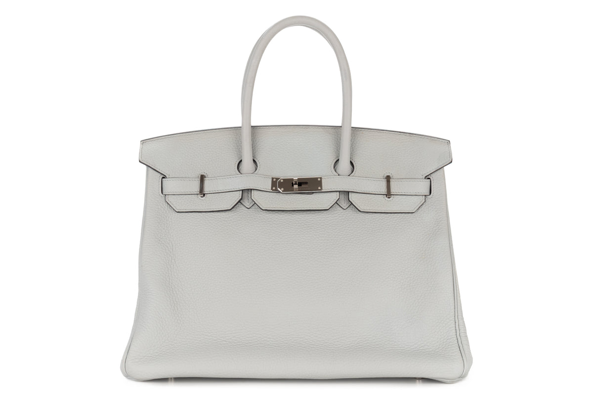 Hermès Birkin 35 Bleu Pale Clemence Palladium Hardware - view 1