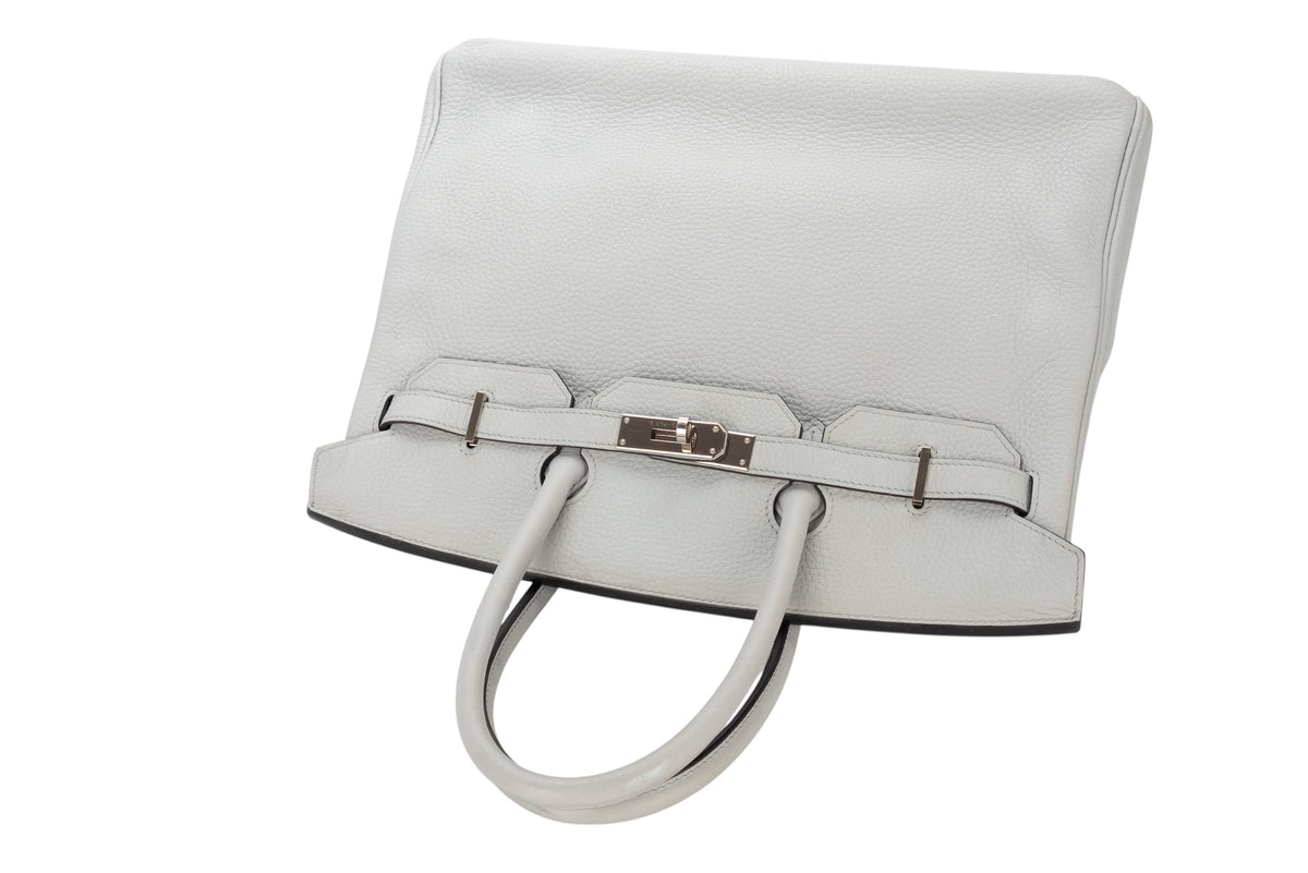 Hermès Birkin 35 Bleu Pale Clemence Palladium Hardware - view 10