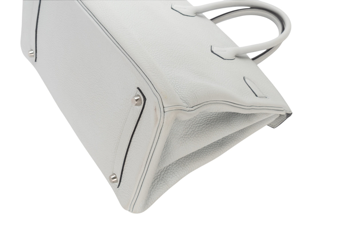 Hermès Birkin 35 Bleu Pale Clemence Palladium Hardware - view 14