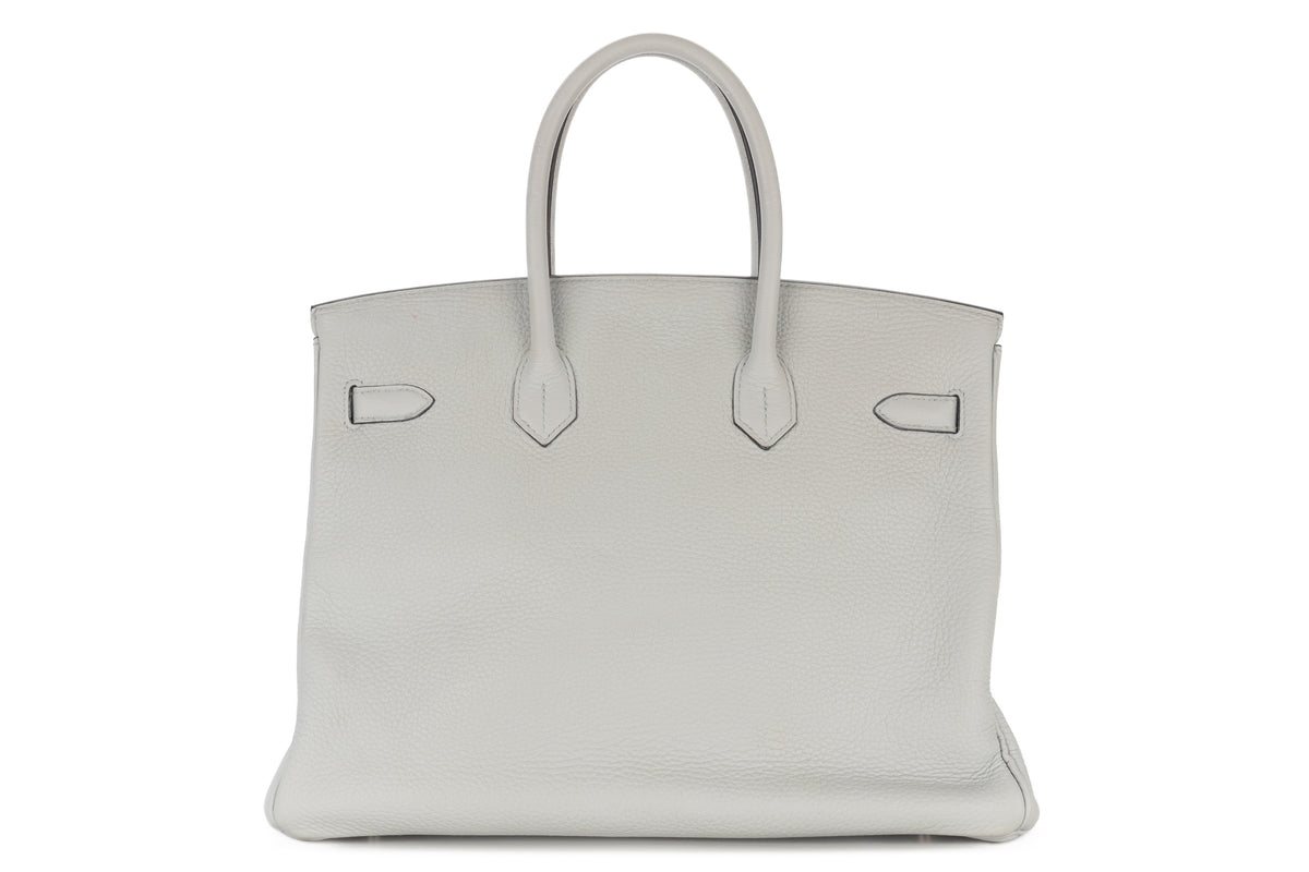Hermès Birkin 35 Bleu Pale Clemence Palladium Hardware - view 3