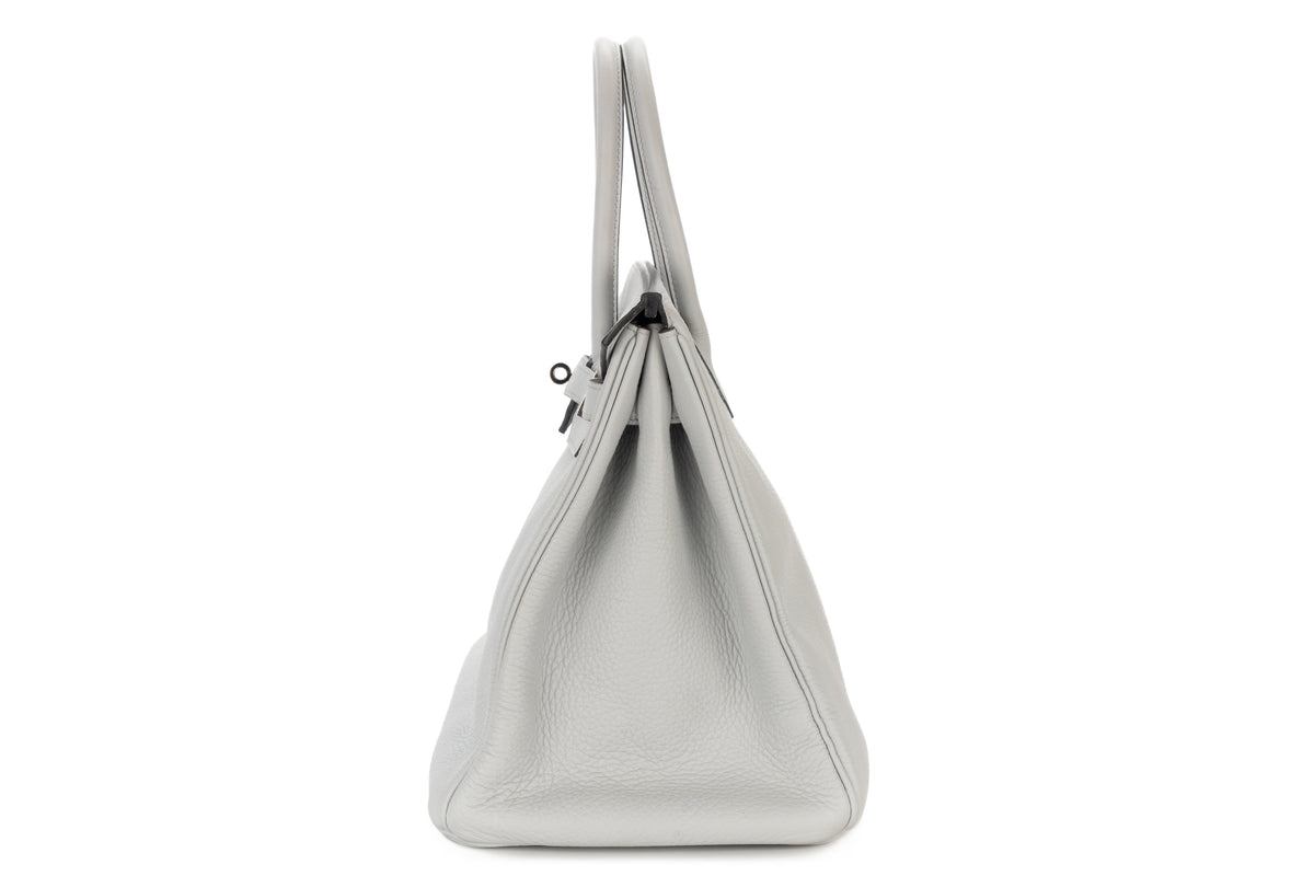 Hermès Birkin 35 Bleu Pale Clemence Palladium Hardware - view 4
