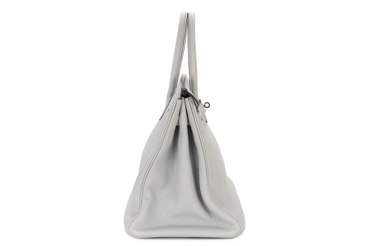 Hermès Birkin 35 Bleu Pale Clemence Palladium Hardware - view 5