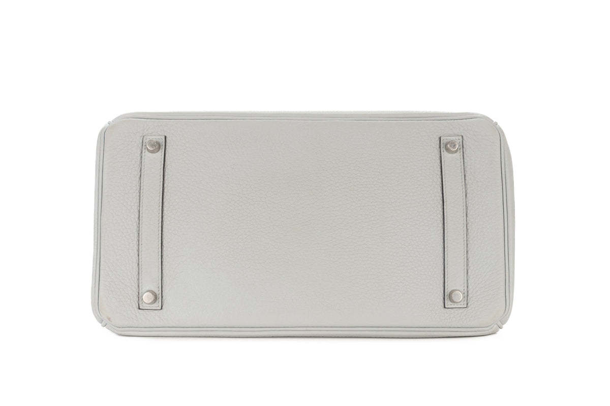 Hermès Birkin 35 Bleu Pale Clemence Palladium Hardware - view 6