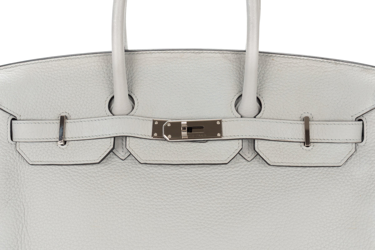 Hermès Birkin 35 Bleu Pale Clemence Palladium Hardware - view 7