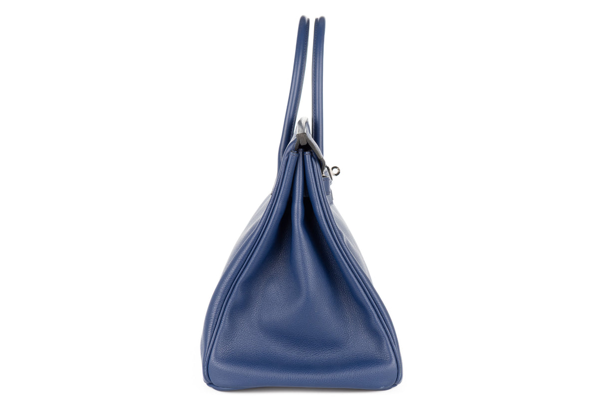 Hermès Birkin 35 Bleu Saphir Novillo Palladium Hardware - view 5