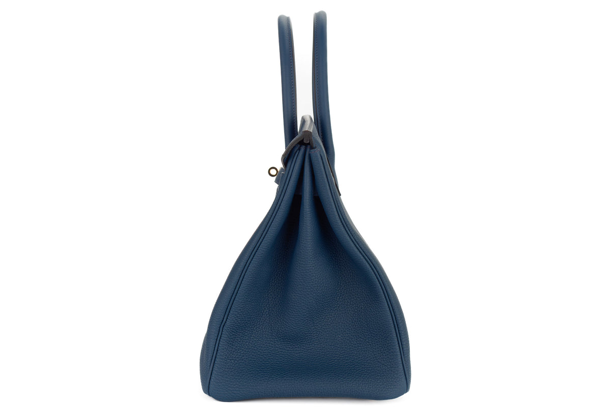 Hermès Birkin 35 Bleu de Prusse Togo Gold Hardware - view 4