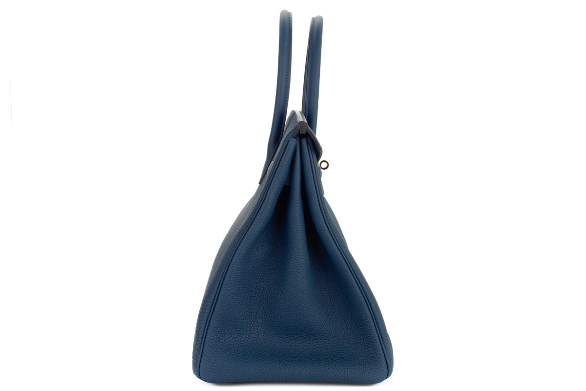 Hermès Birkin 35 Bleu de Prusse Togo Gold Hardware - view 5