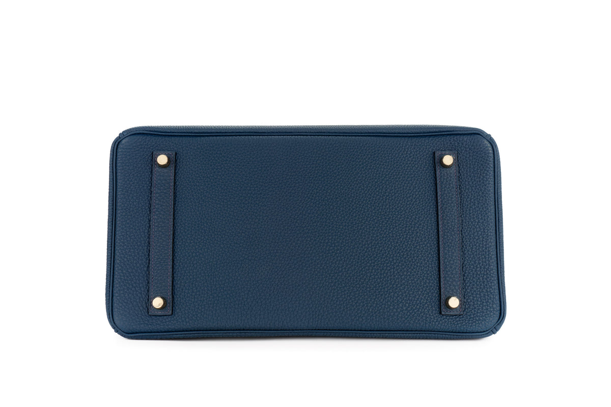 Hermès Birkin 35 Bleu de Prusse Togo Gold Hardware - view 6