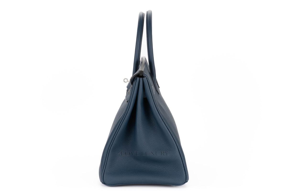 Hermès Birkin 35 Bleu de Prusse Togo Palladium Hardware - view 4